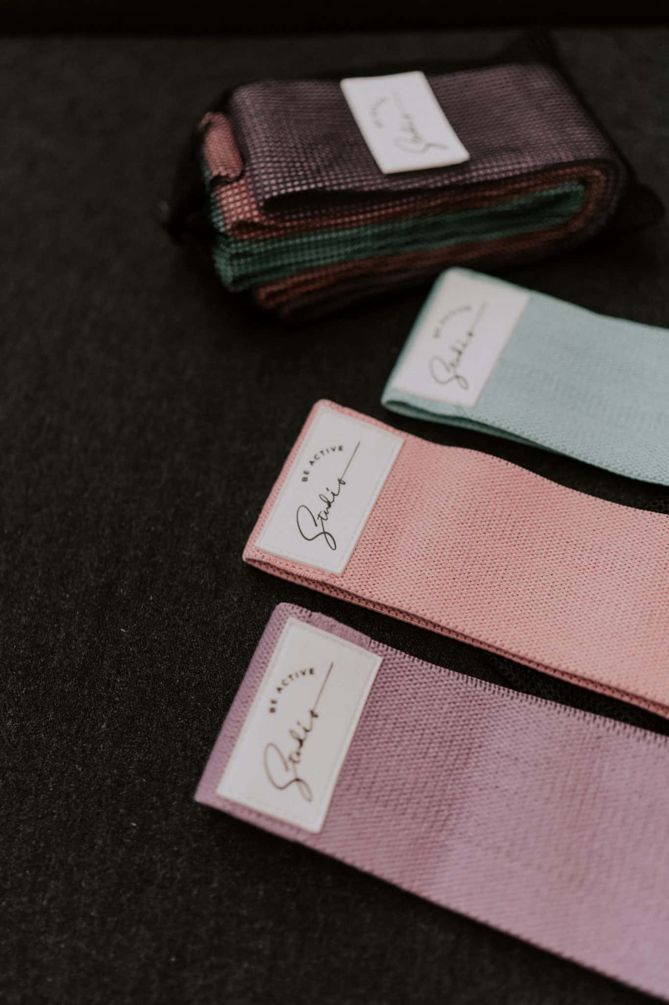Bandes De Résistance En Tissu – 3 Niveaux (fort/moyen/faible) Pour Squats, Yoga, Muscu Fessiers, Antidérapantes