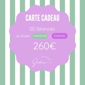 CARTE CADEAU 20 SÉANCES AU STUDIO